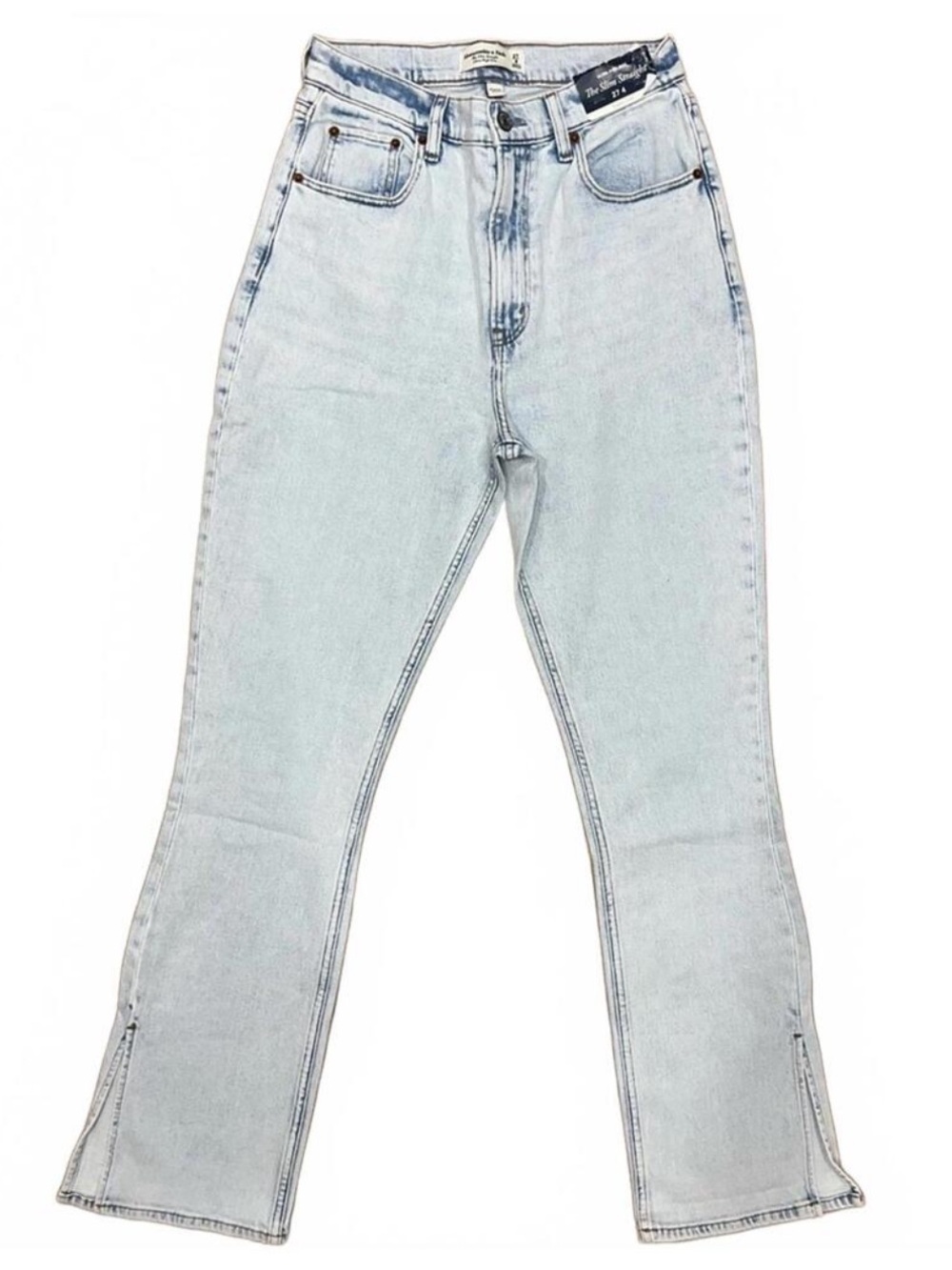 Abercrombie & Fitch Light Wash Curve‎ Love Straight Leg Jeans NWT US 27
